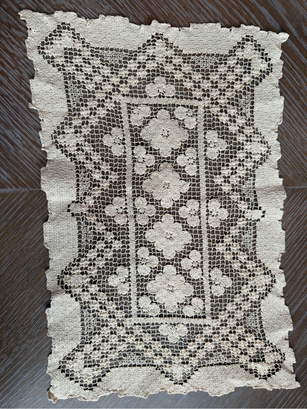 Cream Crochet Lace Doily